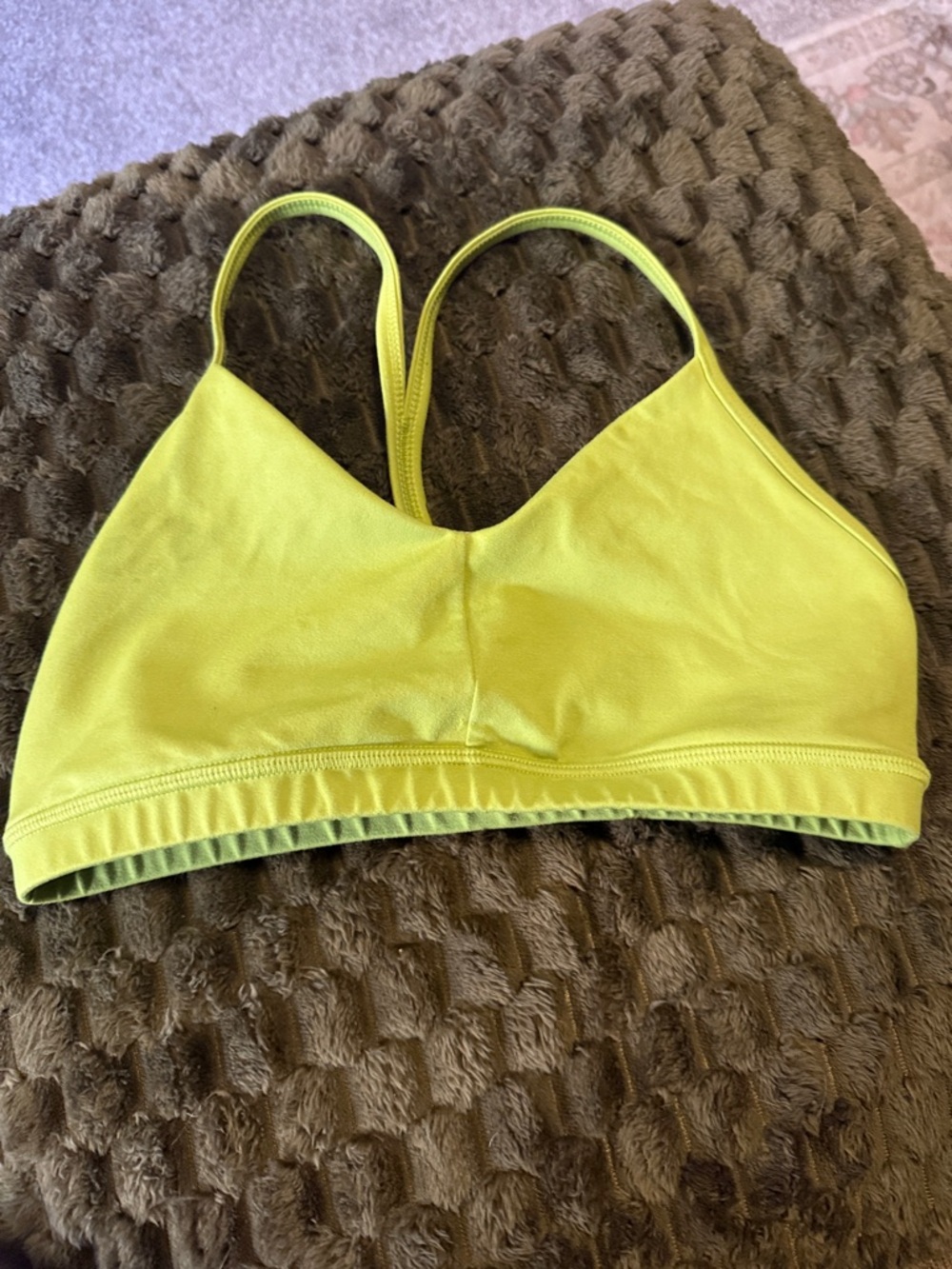Bright green fleo reinette bra